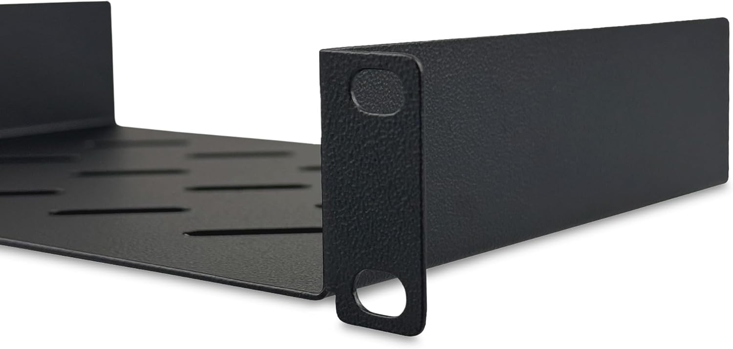 Thumbnail 2 de DIGITUS 1HE 10-Zoll Fachboden (254 mm) für Netzwerk-Schrank, perforiertes Stahlblech in Schwarz