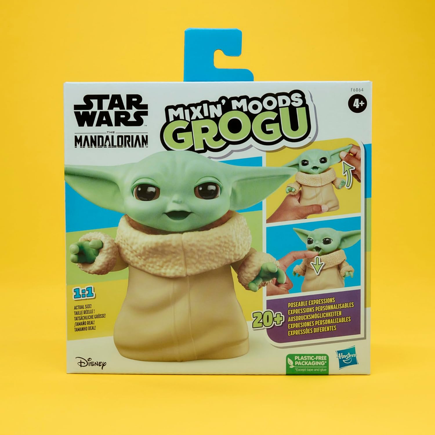 Thumbnail 1 de Star Wars Mixin' Moods Grogu – 12,5 cm, 20+ expressions personnalisables