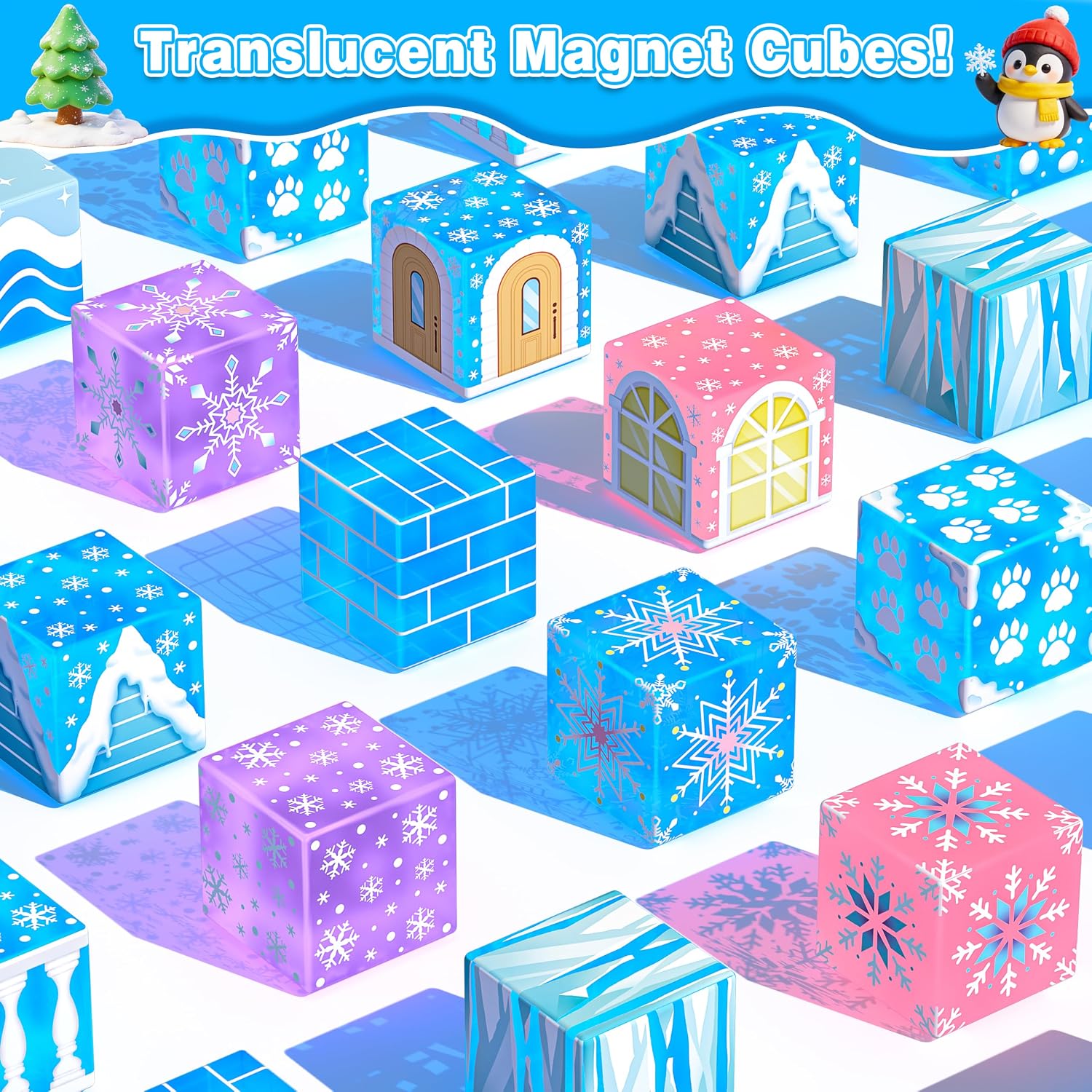 Detalle 2 de Goodtiles Magnetic Building Blocks, 40-Piece Set