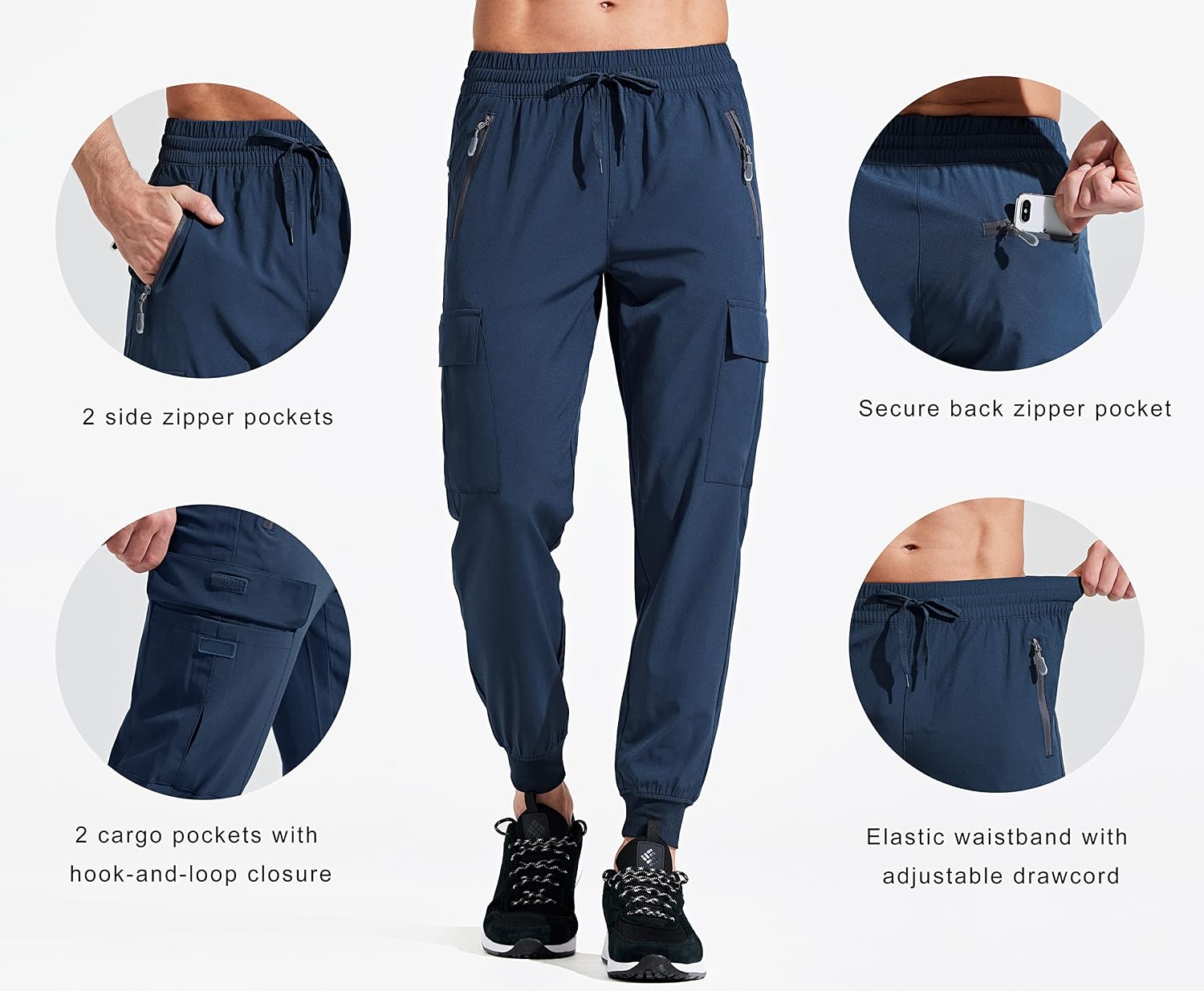 Detalle de Libin Pantalones de Trekking Ligero UPF 50+