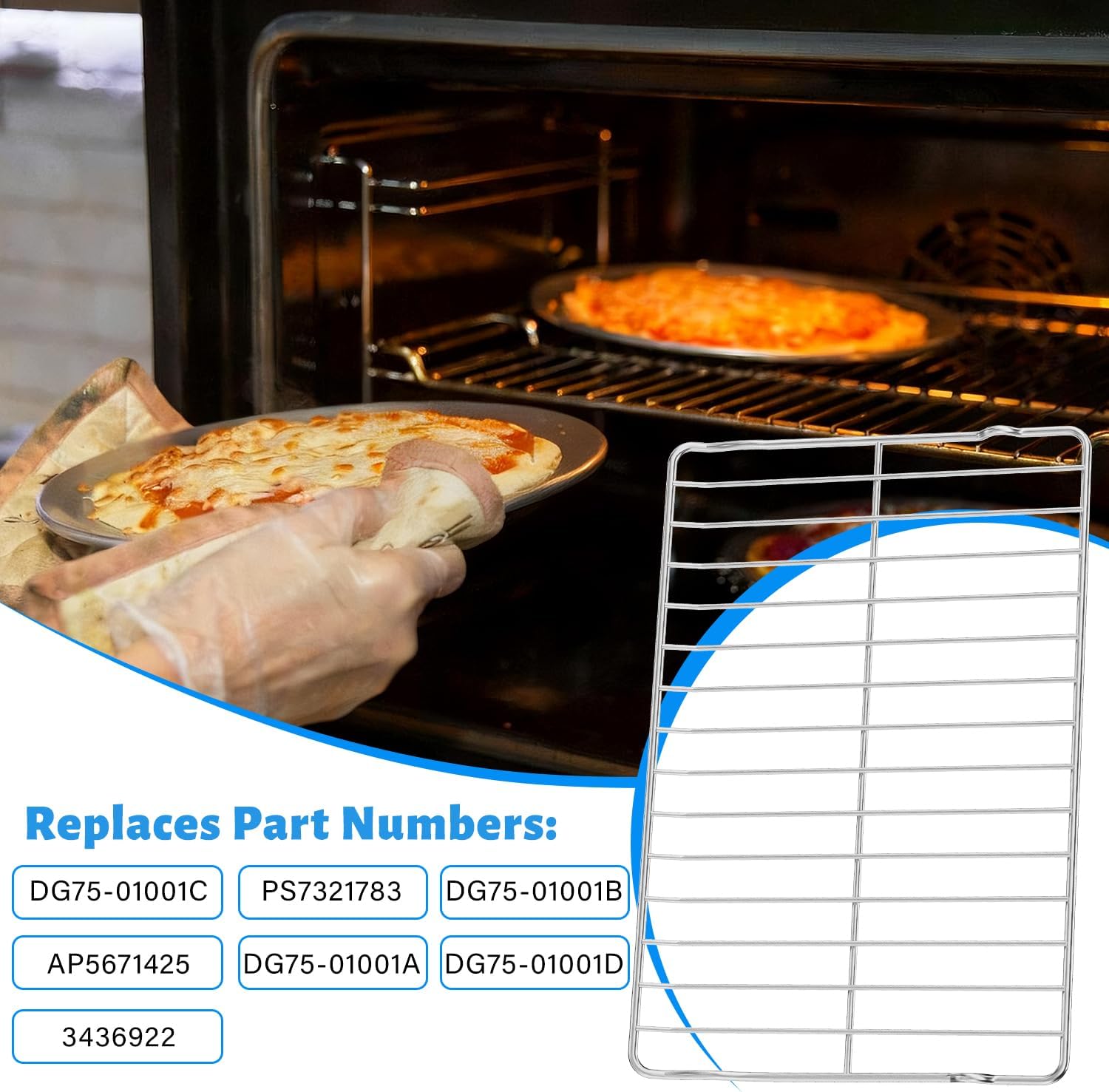 Thumbnail 5 de YEECHUN DG75-01001C Replacement Oven Rack for Samsung Ranges, 304 Stainless Steel