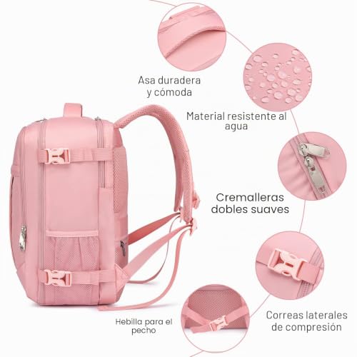 Thumbnail 4 de Mochila de Cabina LIGSAN 40x30x20 cm: 24L, 15.6" laptop, impermeable, para viajar ligero