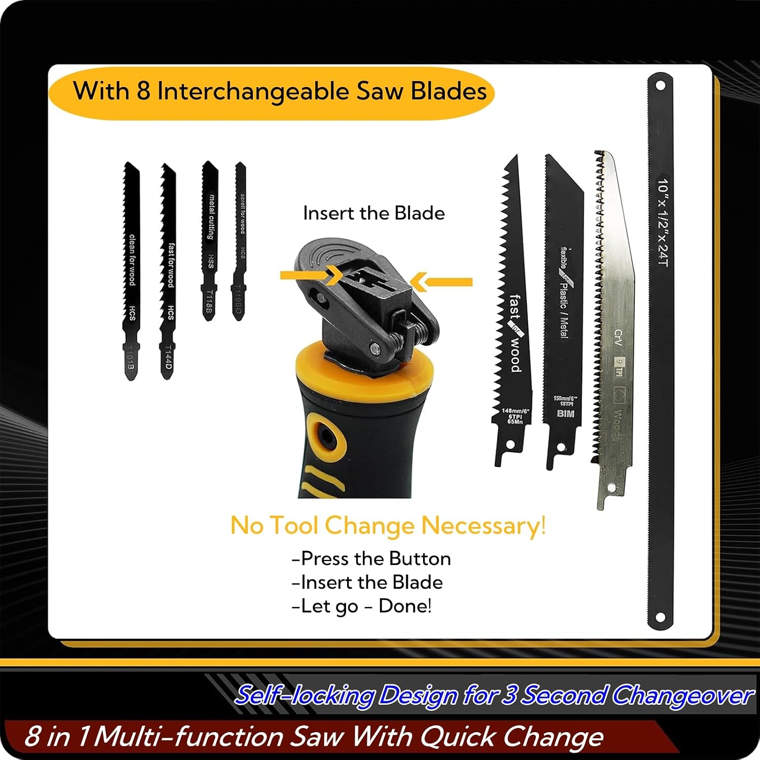 Detalle 2 de Magicbox 8 in 1 Professional Hacksaw Set