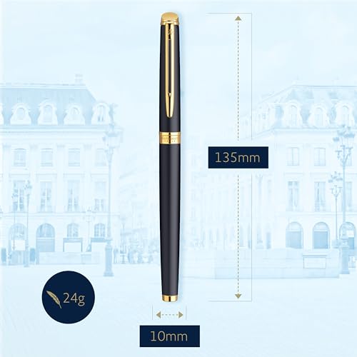 Detalle de Waterman Hemisphere Pluma Fuente Negro Mate Oro ✒