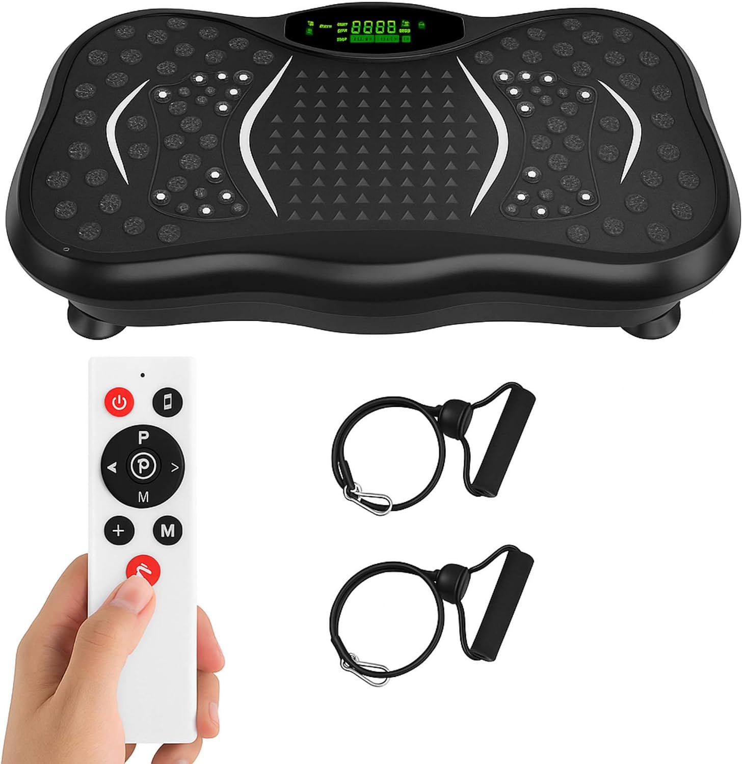 Detalle de Vibration Plate Exercise Machine for Home Workout – 5 Programme Modes, 99 Speed Levels, 330 lbs Capacity