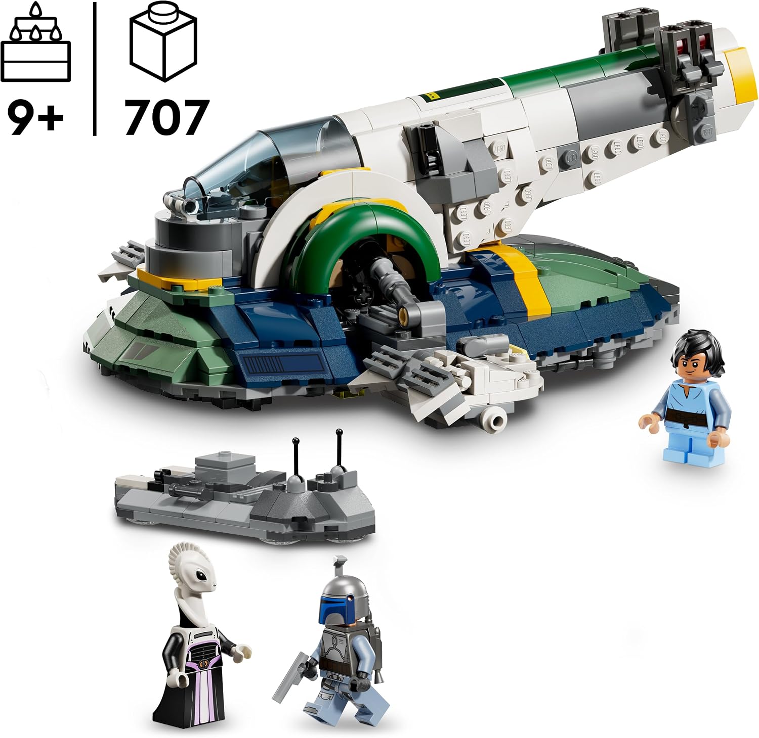 Thumbnail 1 de LEGO Star Wars 75433 L’Attaque des Clones : Le Vaisseau de Jango Fett – Jeu de Construction avec Ailes Rotatives et Minifigurines