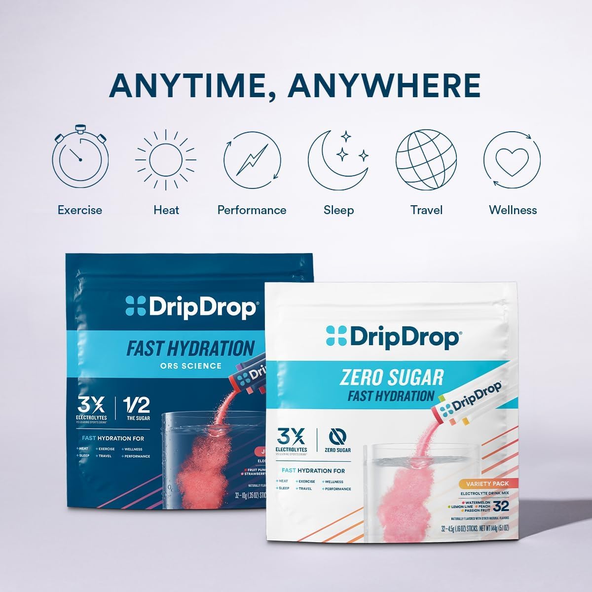 Thumbnail 6 de DripDrop Sugar Free Hydration Packets Strawberry Lemonade