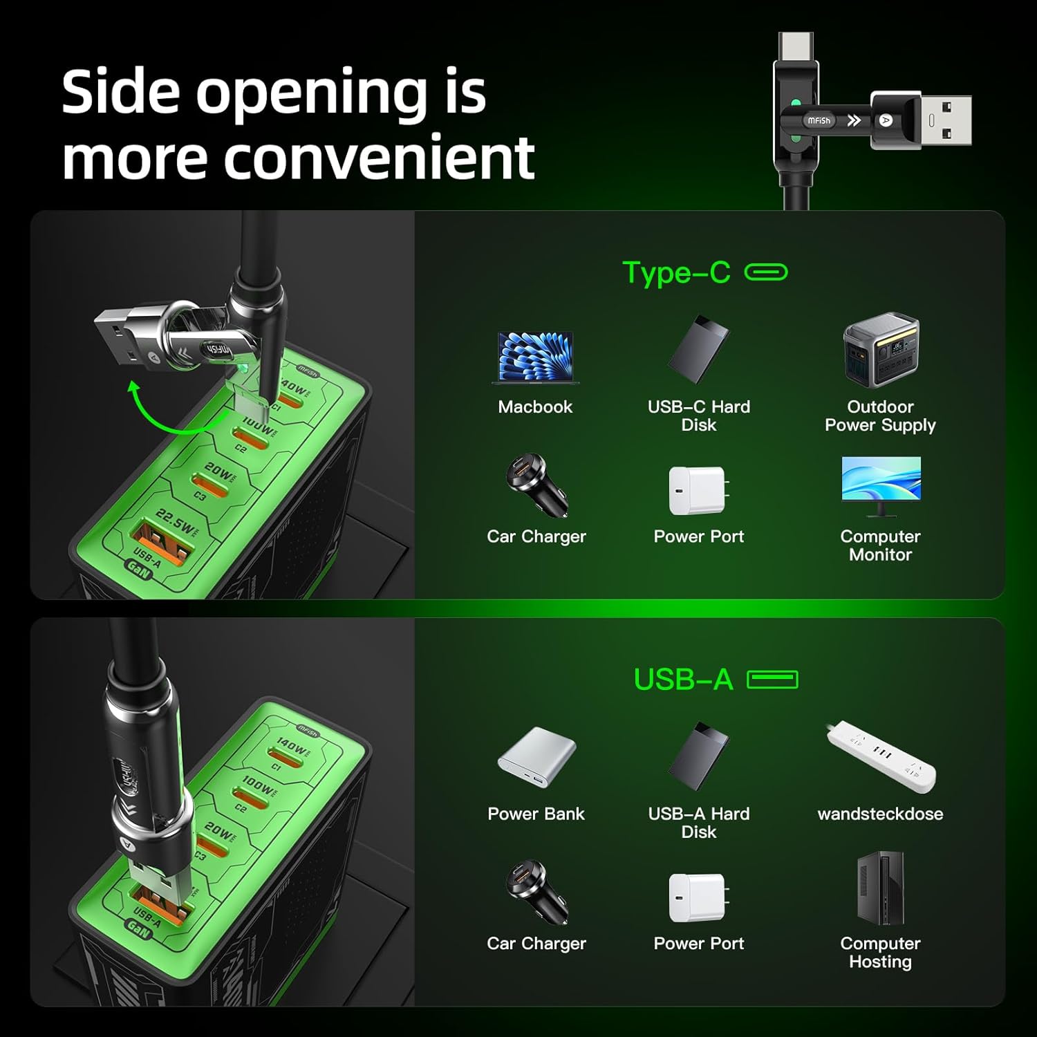 Thumbnail 3 de MFish 4-in-1 Fast Charging Cable