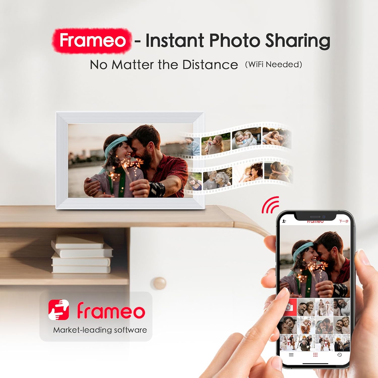 Detalle 2 de Frameo 10.1 inch Digital Picture Frame