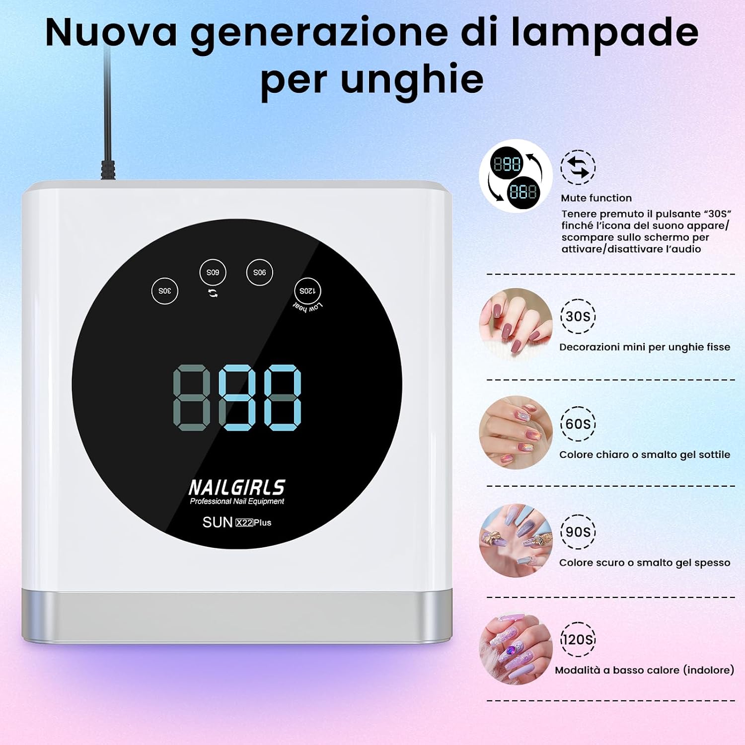Detalle 2 de NAILGIRLS Lampada UV LED 150W