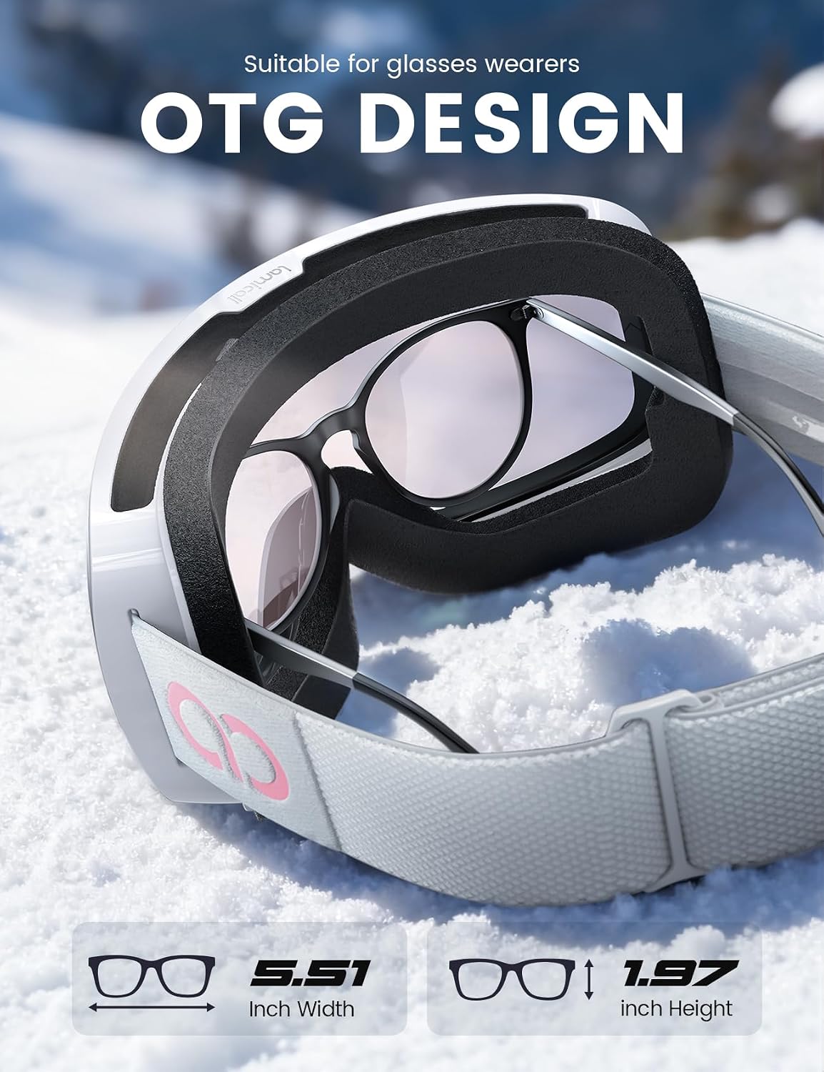 Thumbnail 5 de Lamicall Ski Goggles for Clear Vision