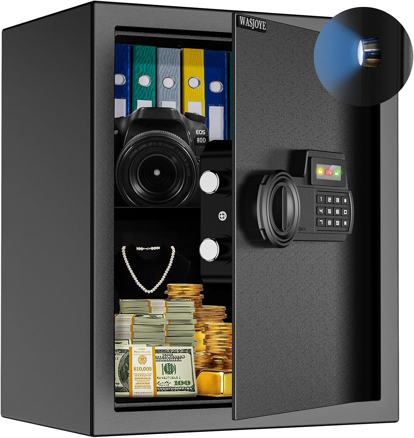 Detalle de WASJOYE cassaforte biometrica 43L