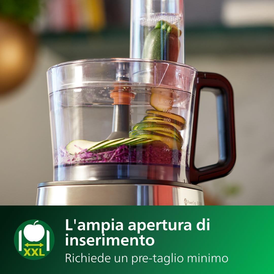 Detalle de Robot da cucina Philips Viva Collection HR7530/10: 850 W, 31 funzioni e ciotola da 2,1 L