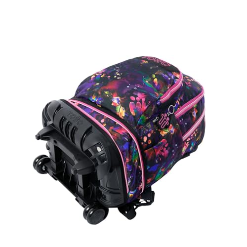 Detalle de TOTTO Mochila Escolar Tempera 12 L: ergonómica, con 3 bolsillos y estampado Flower Galaxy