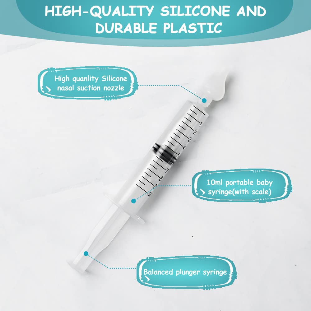 Thumbnail 6 de Vicloon Nasenspüler – 4er Set mit Silikon-Nasenspitzten (10 ml) für Babys und Kleinkinder