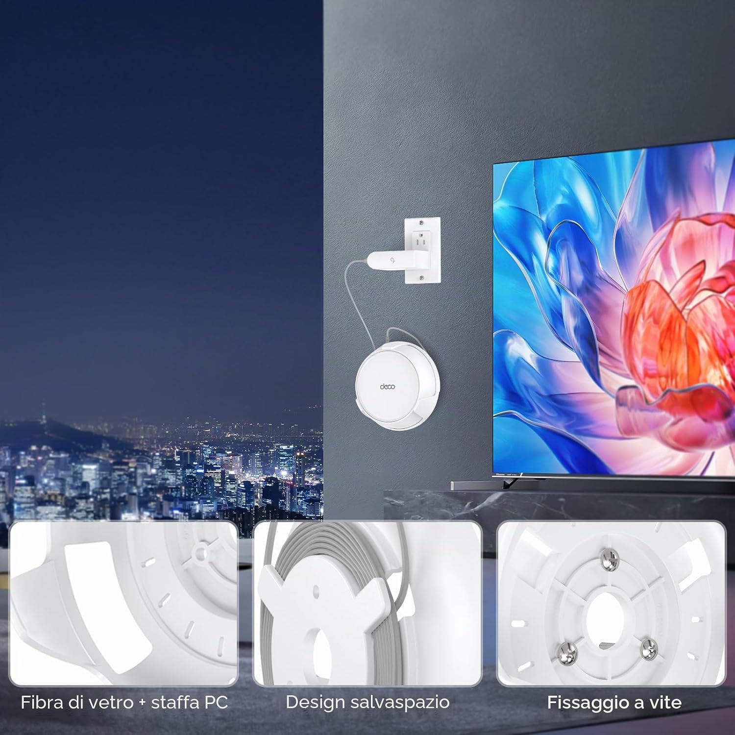 Thumbnail 3 de XLTTYWL Deco WiFi 7 Kit di montaggio a parete per Deco BE23/BE25/BE3600/BE5000