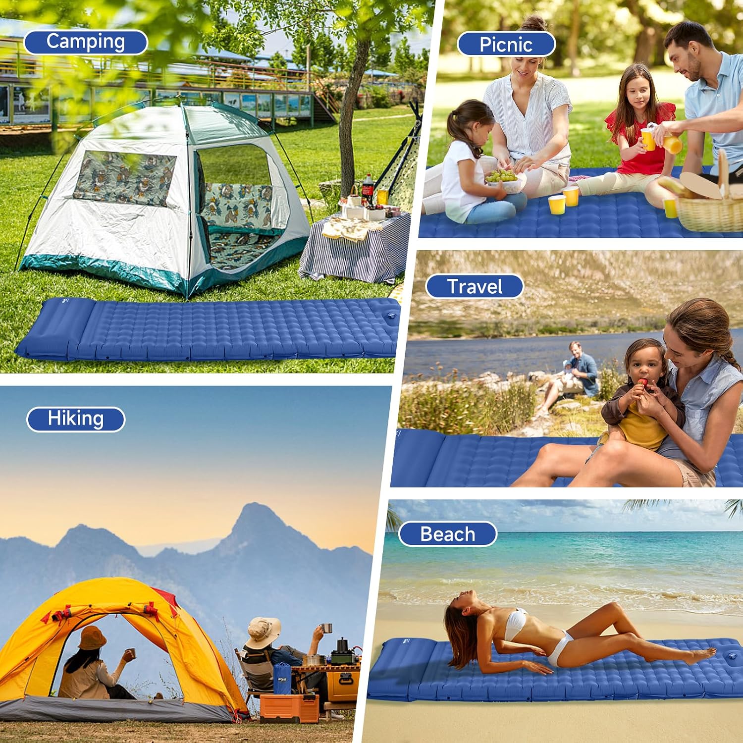 Thumbnail 6 de HiiPeak Camping-Isomatte 1,1 kg Luftmatratze