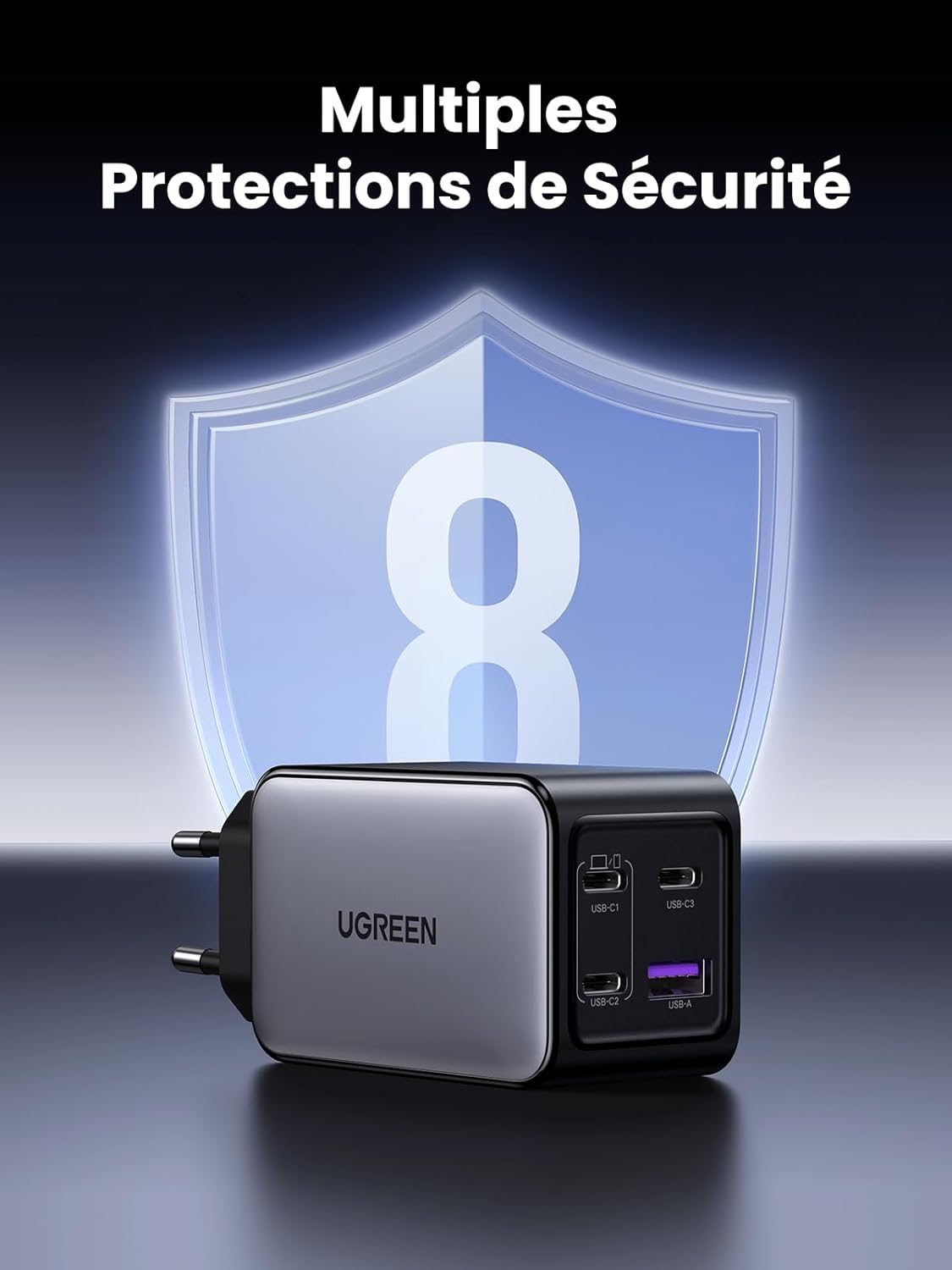 Thumbnail 5 de UGREEN Nexode 65W chargeur 4 ports GaN