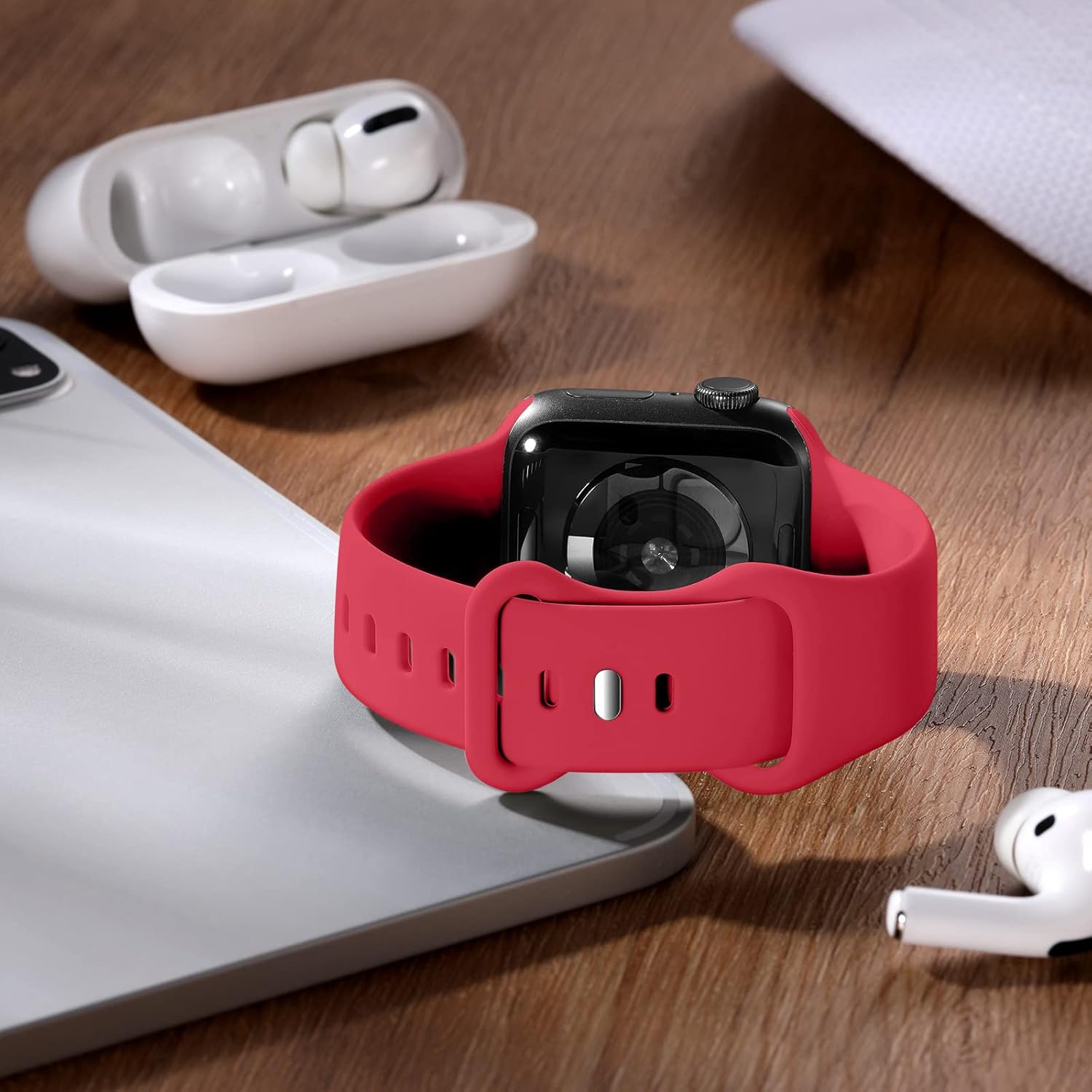 Detalle 2 de CeMiKa Apple Watch silicone sport band 41mm