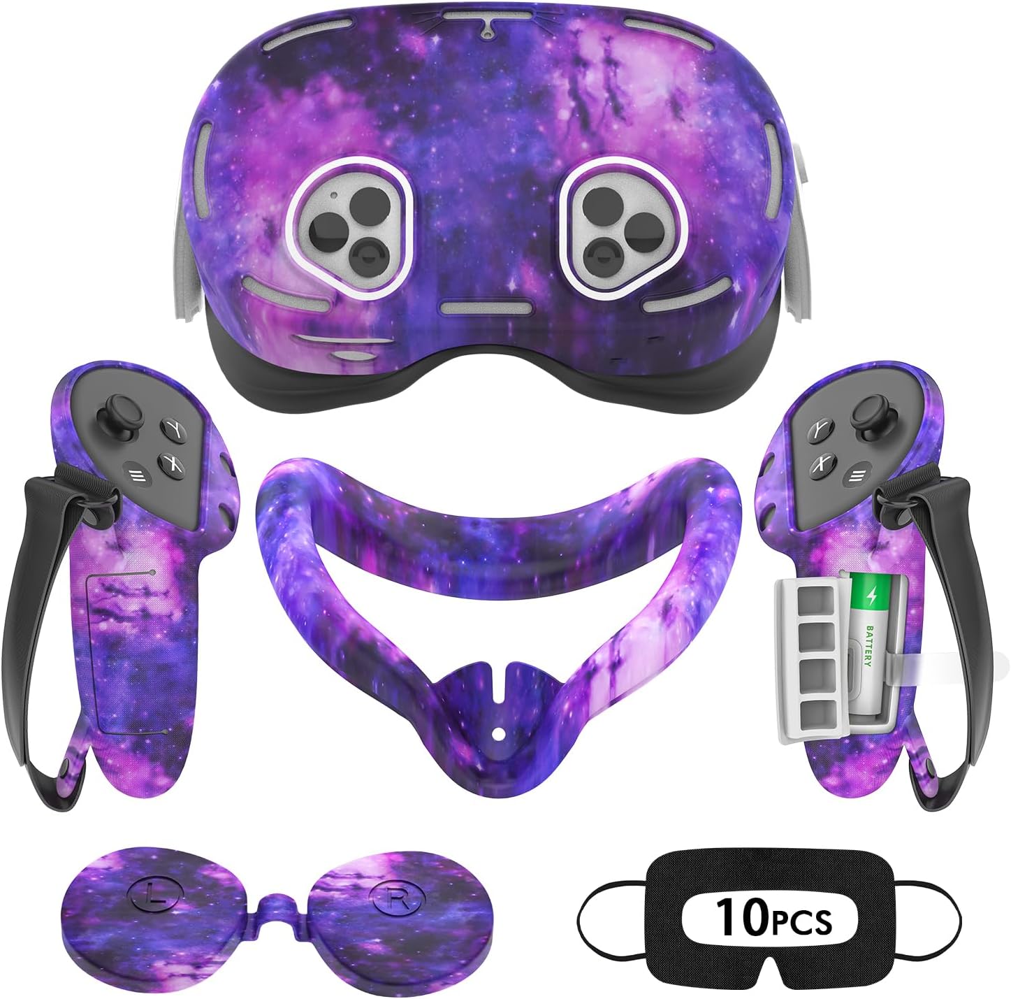 Detalle de VR-Silikonhülle kompatibel mit Quest 3S 10-teilig