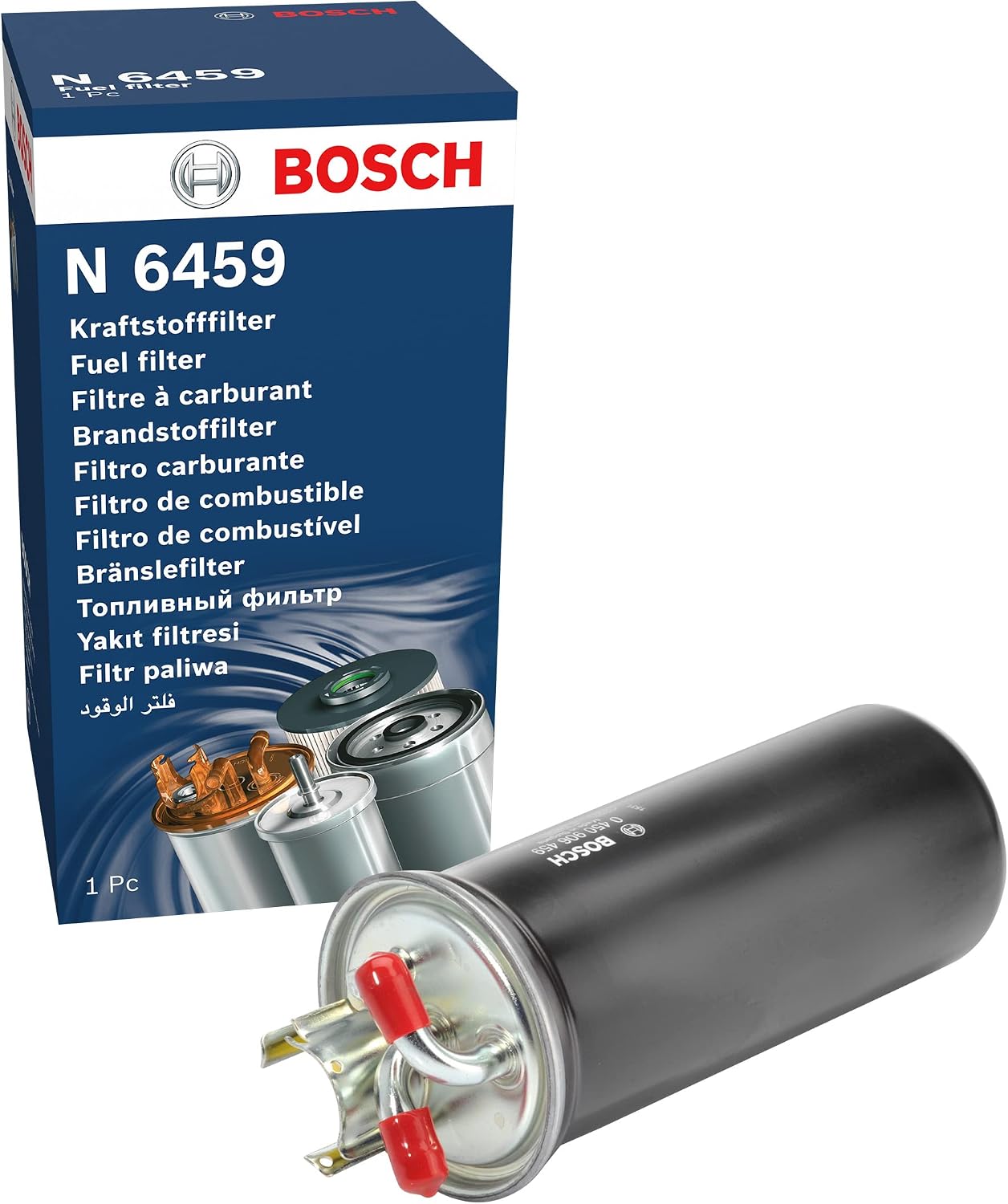 Detalle de Filtro Diesel Bosch N6459 per auto: separa particelle e acqua dal carburante
