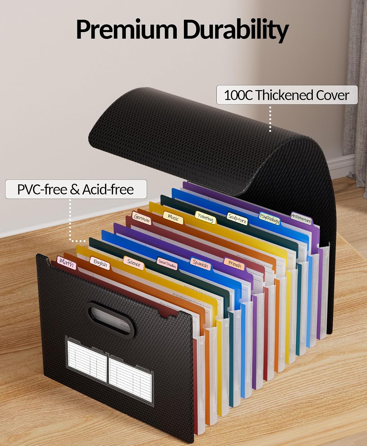 Thumbnail 3 de Sooez SZA0111-0301A Accordion File Organizer, 13 Pockets, Letter Size