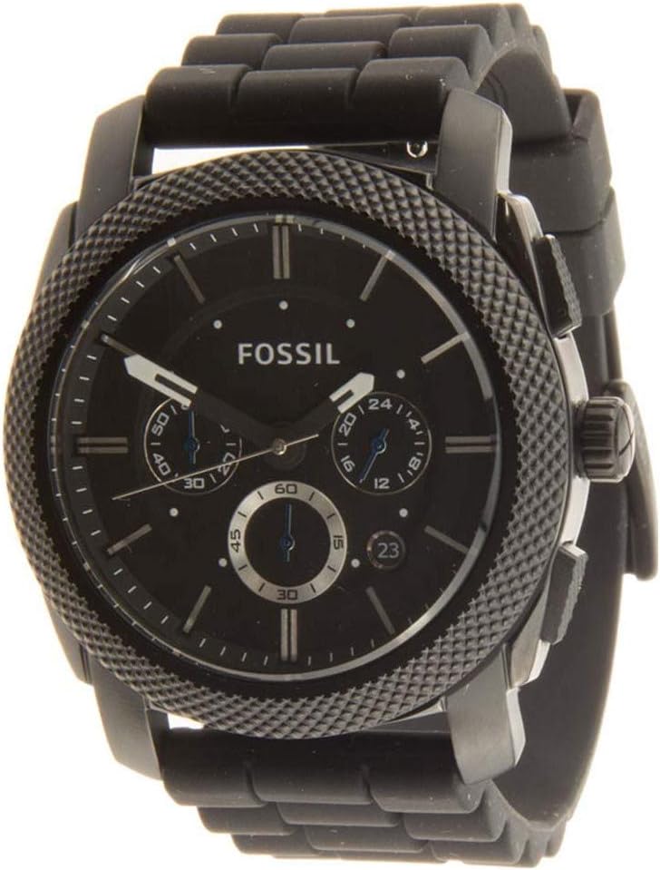 Thumbnail 3 de Fossil Montre Machine pour Homme – Chronographe Quartz 45 mm avec Bracelet silicone noir