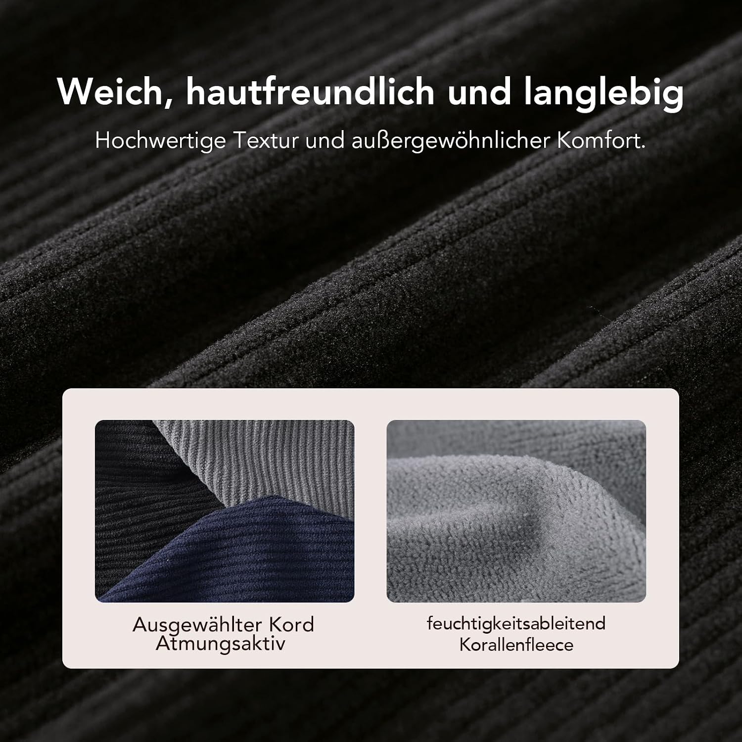 Thumbnail 3 de VeraCosy Männer Pantoffeln Gedächtnisschaum Innen