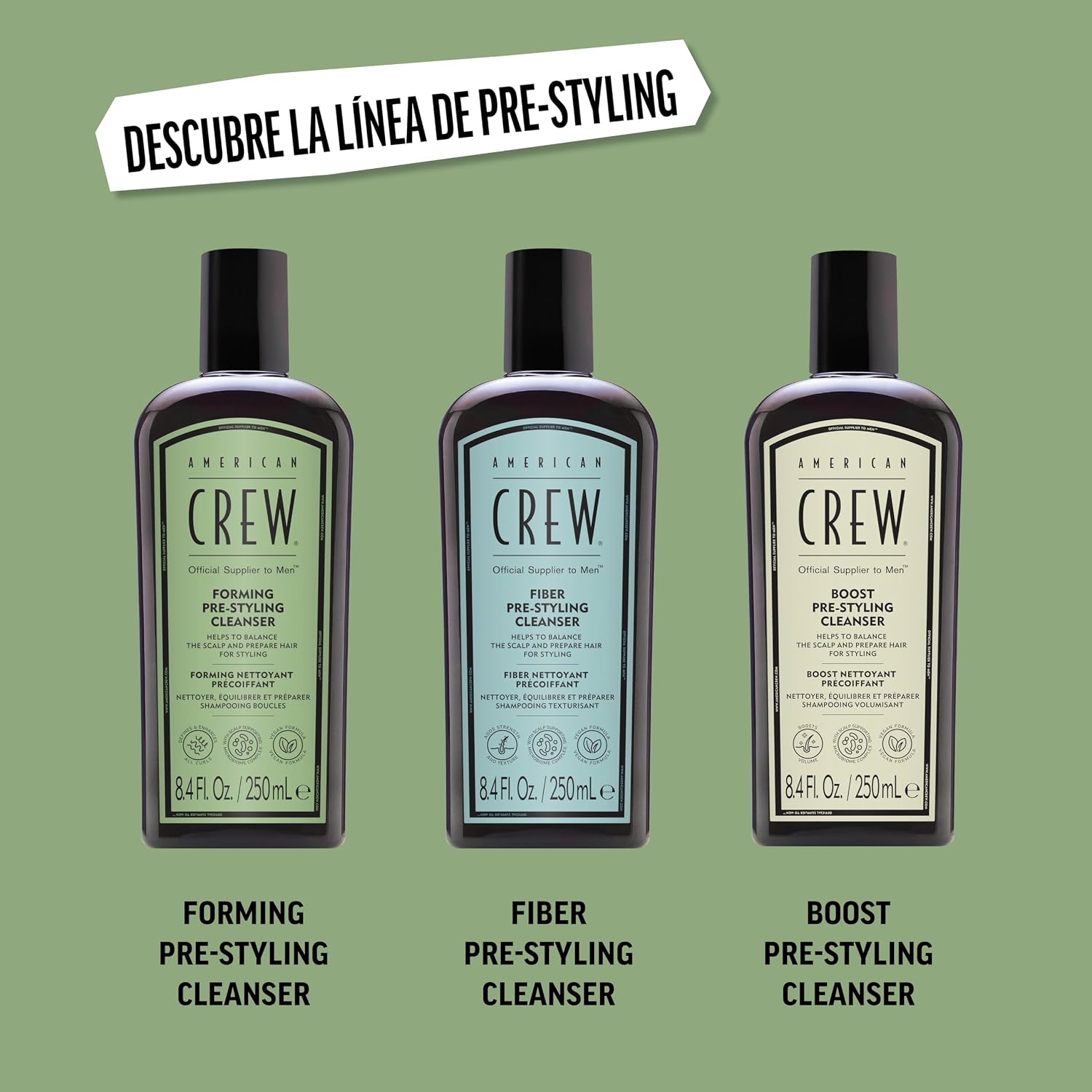 Thumbnail 6 de American Crew Forming Pre-Styling Cleanser 💇‍♂️ 250ML