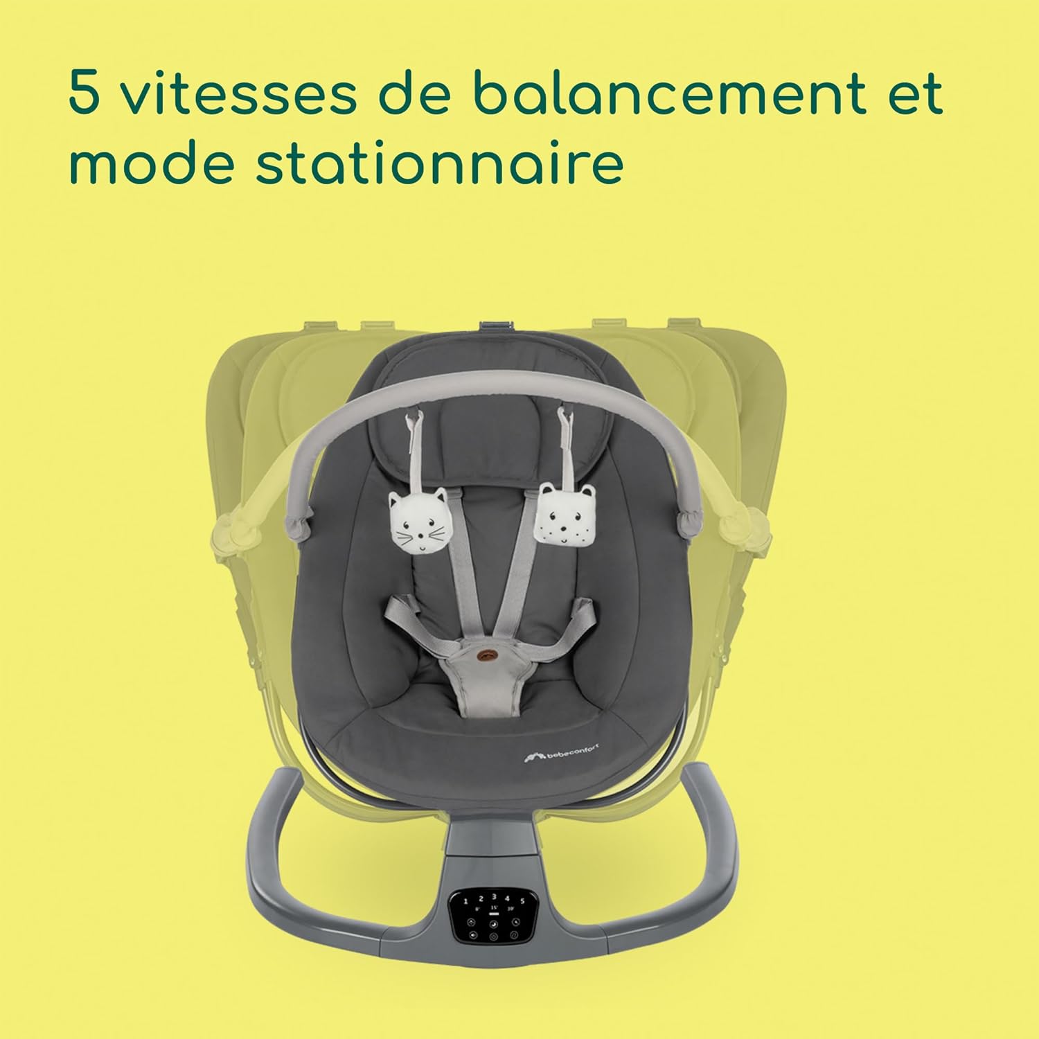 Thumbnail 3 de Bebeconfort Jolana : balancelle bébé électrique 0–6 mois (9 kg) avec détection de mouvement et 12 chansons