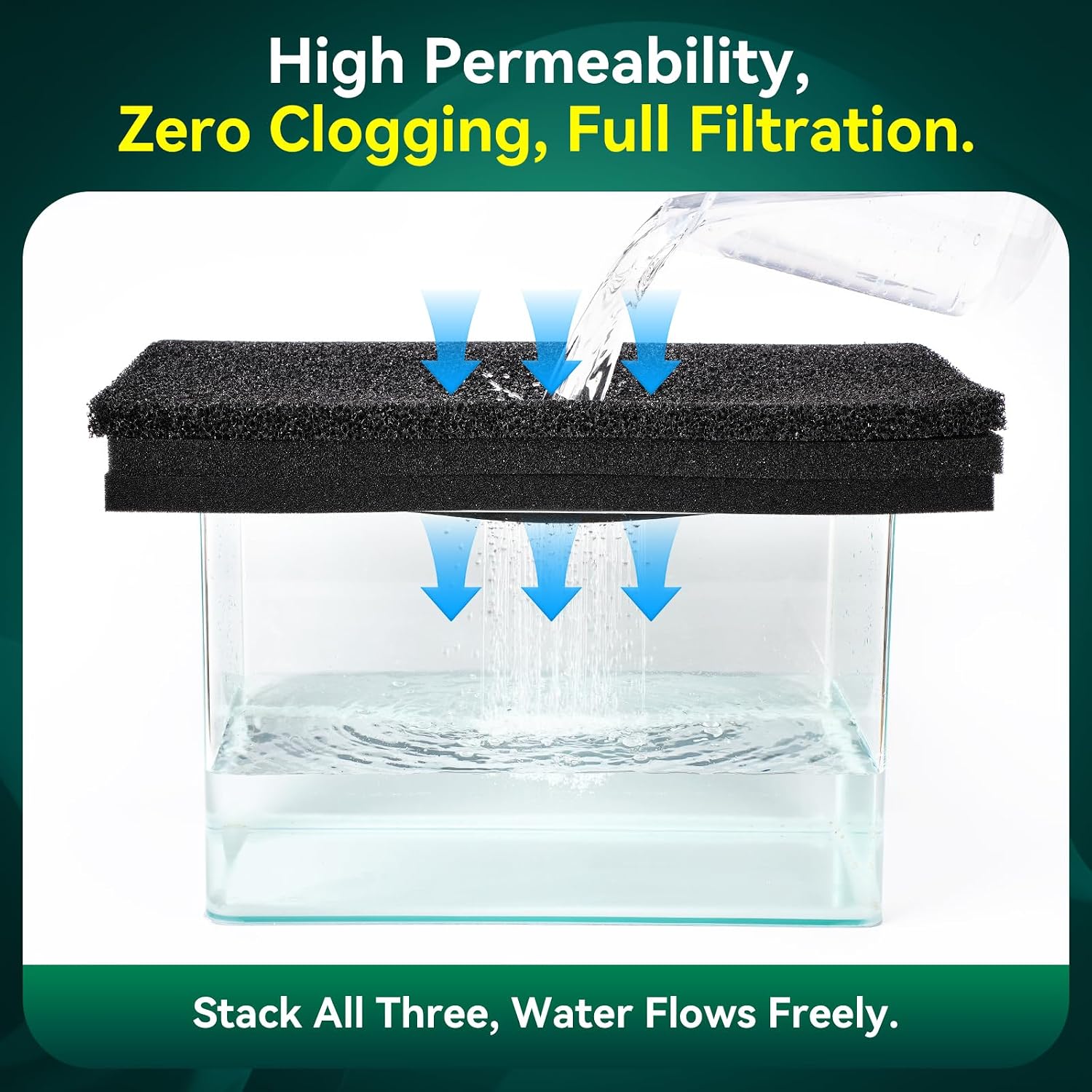 Thumbnail 5 de Aquarium Filter Sponge Pad 50 PPI