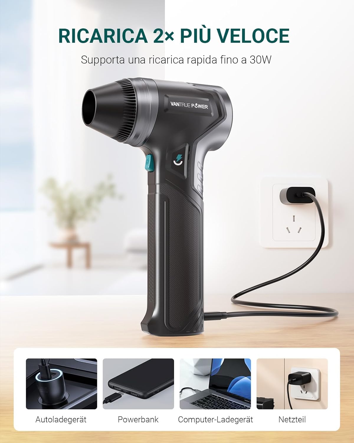 Thumbnail 5 de Vantrue Power Rimuovi Polvere 800g 🌬