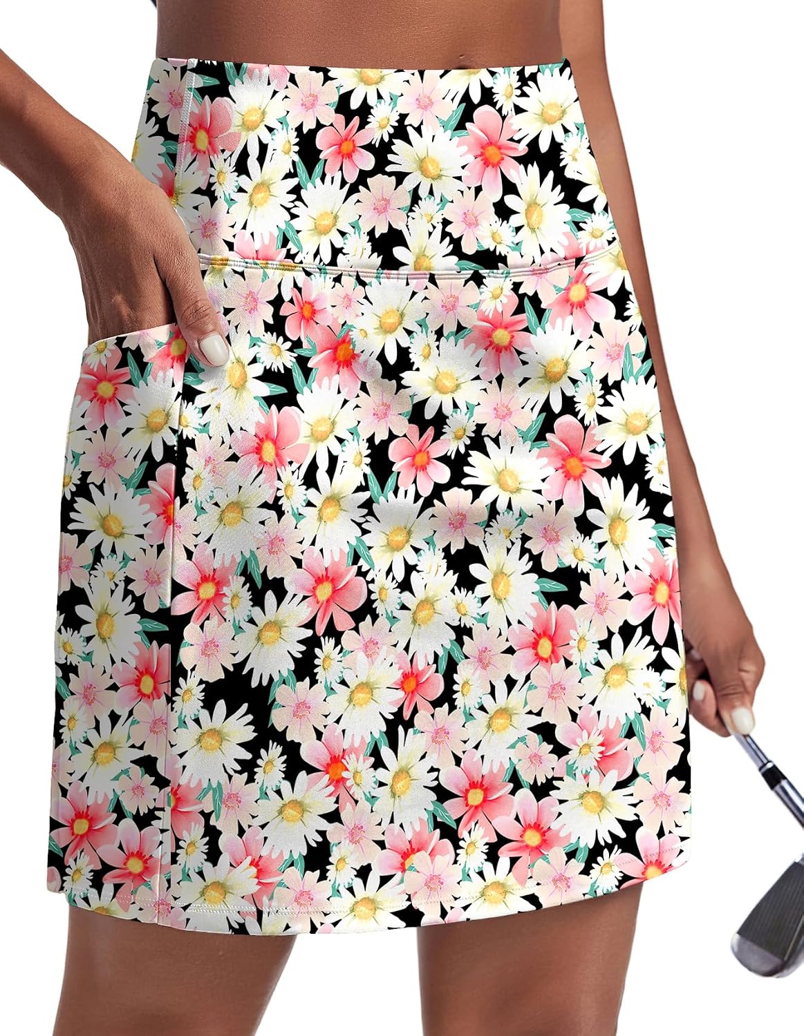 Thumbnail 6 de PINSPARK 19" Knee Length Skorts for Women with UPF 50+ — High-Waisted Golf Skirt with 4 Pockets