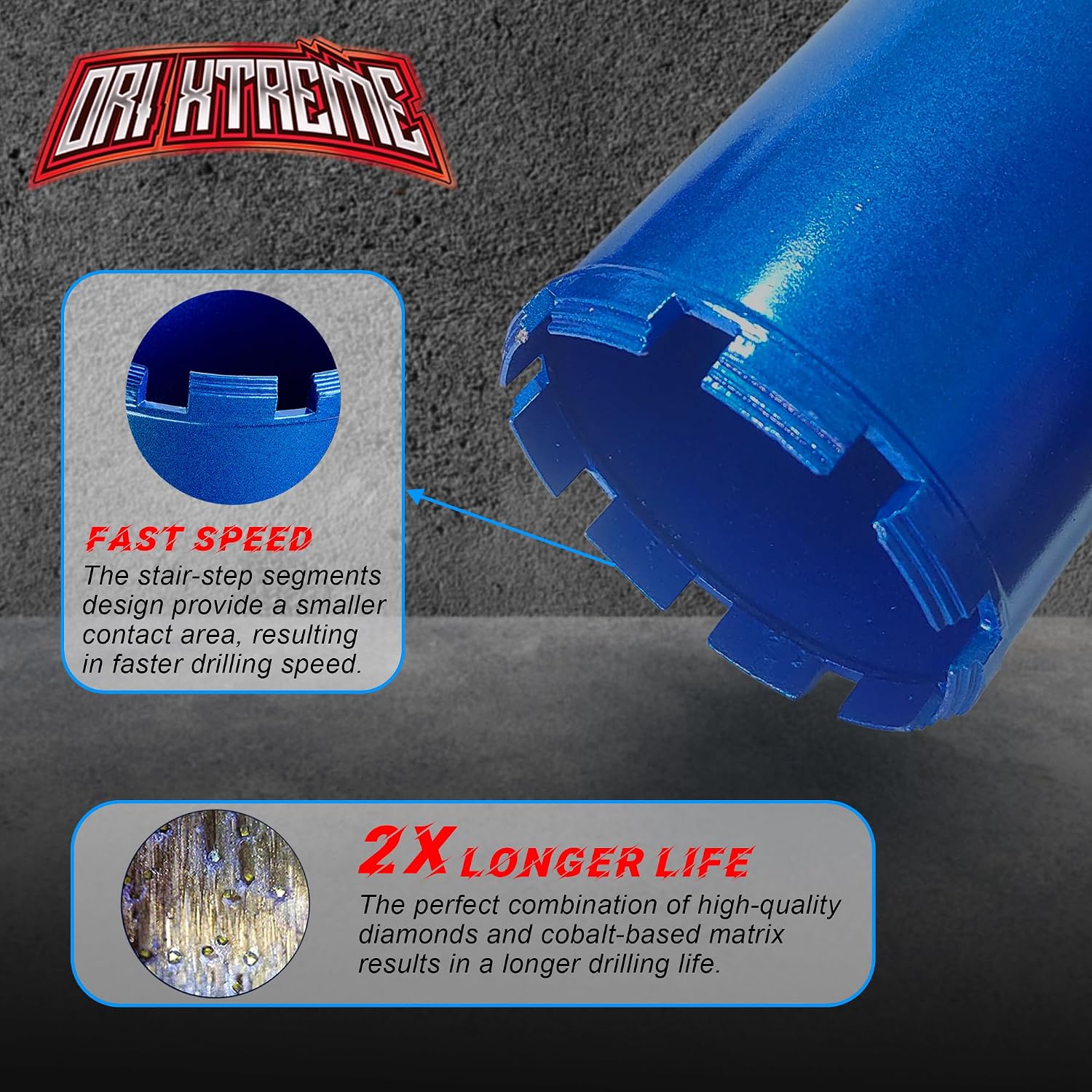 Detalle de ORIXTREME Wet Diamond Core Drill Bit, 46 mm