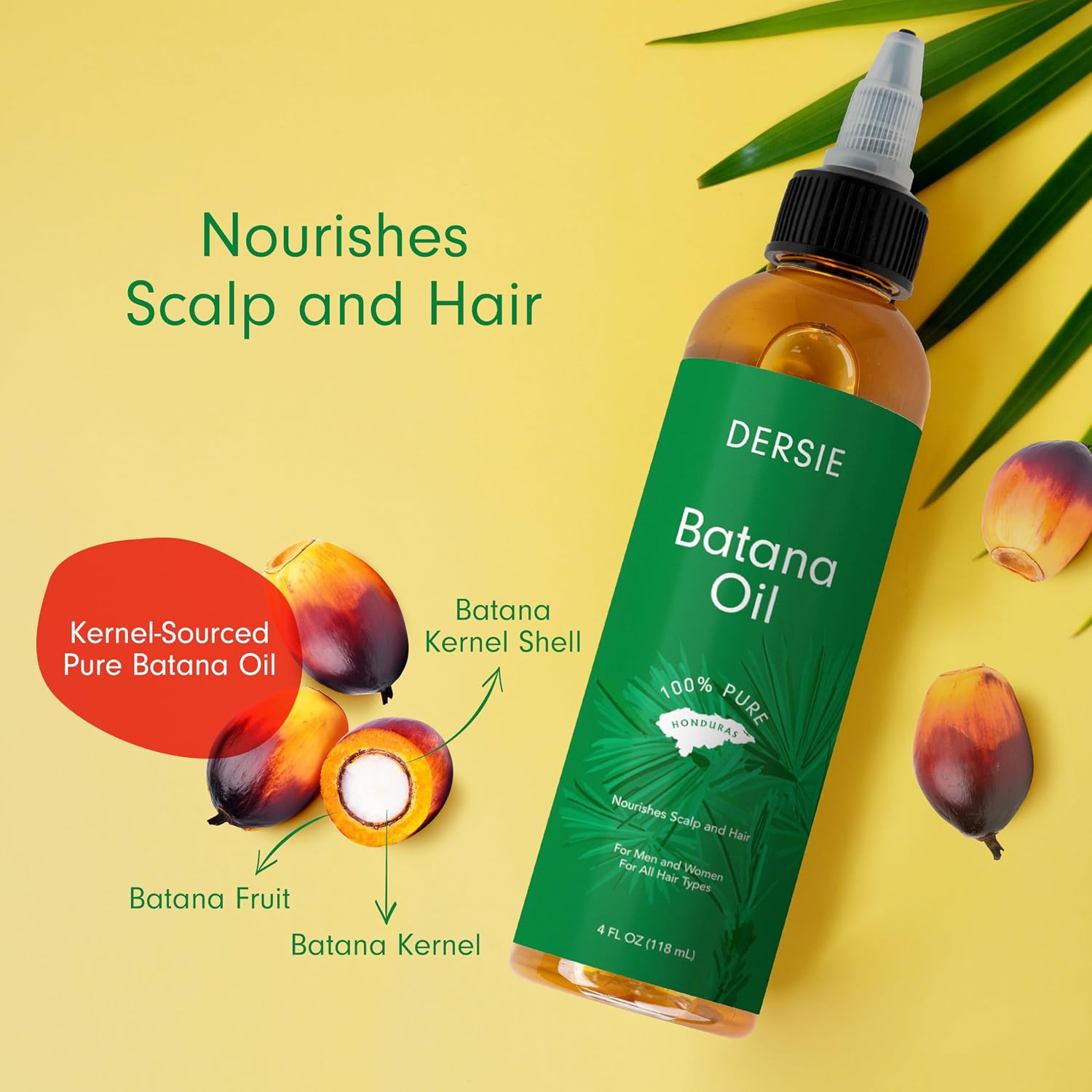 Detalle de Dersie Batana Oil, 4 fl oz