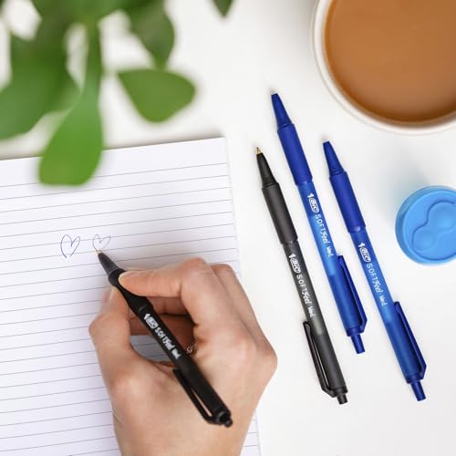 Detalle de BIC Soft FeelClic Grip: penna a sfera da 1,0 mm, confezione da 12, colore nero