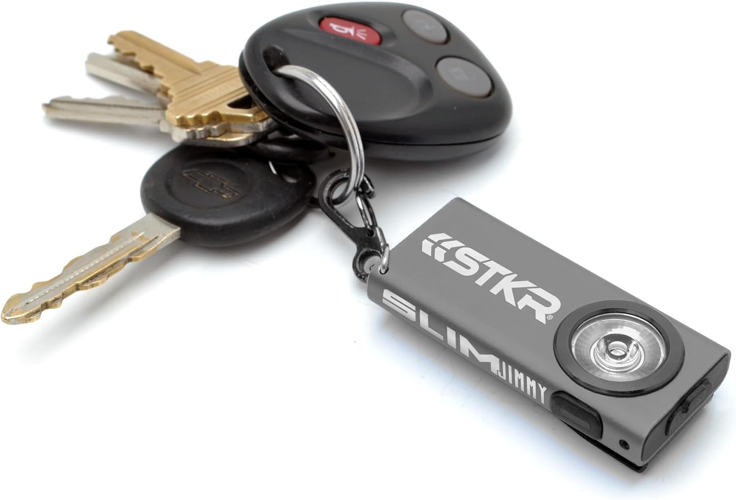 Detalle 1 de Striker 14265 SlimJimmy キーチェーンライト 400ルーメン USB-C充電式・耐候性 グレー