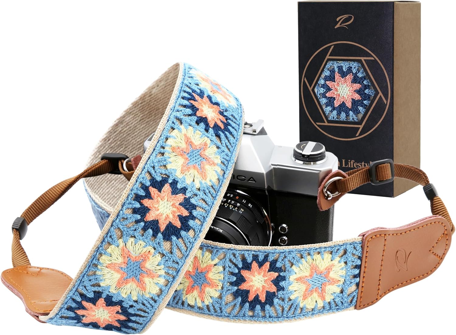 Imagen de Padwa Pink Daisy Camera Strap en OfertitasTOP