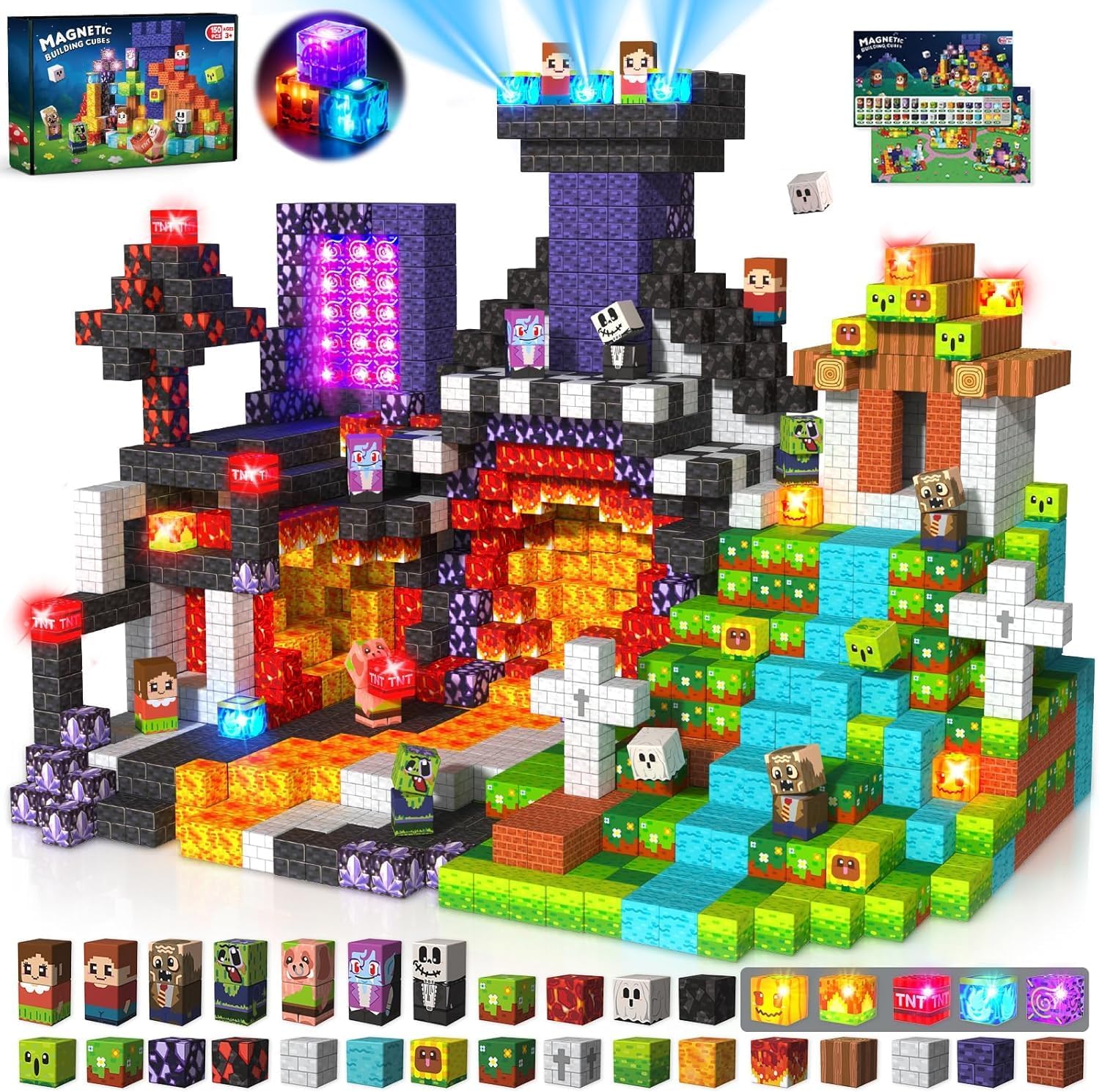 Thumbnail 6 de Blocs de Construction Magnétiques Aventure 240 pièces 🧲