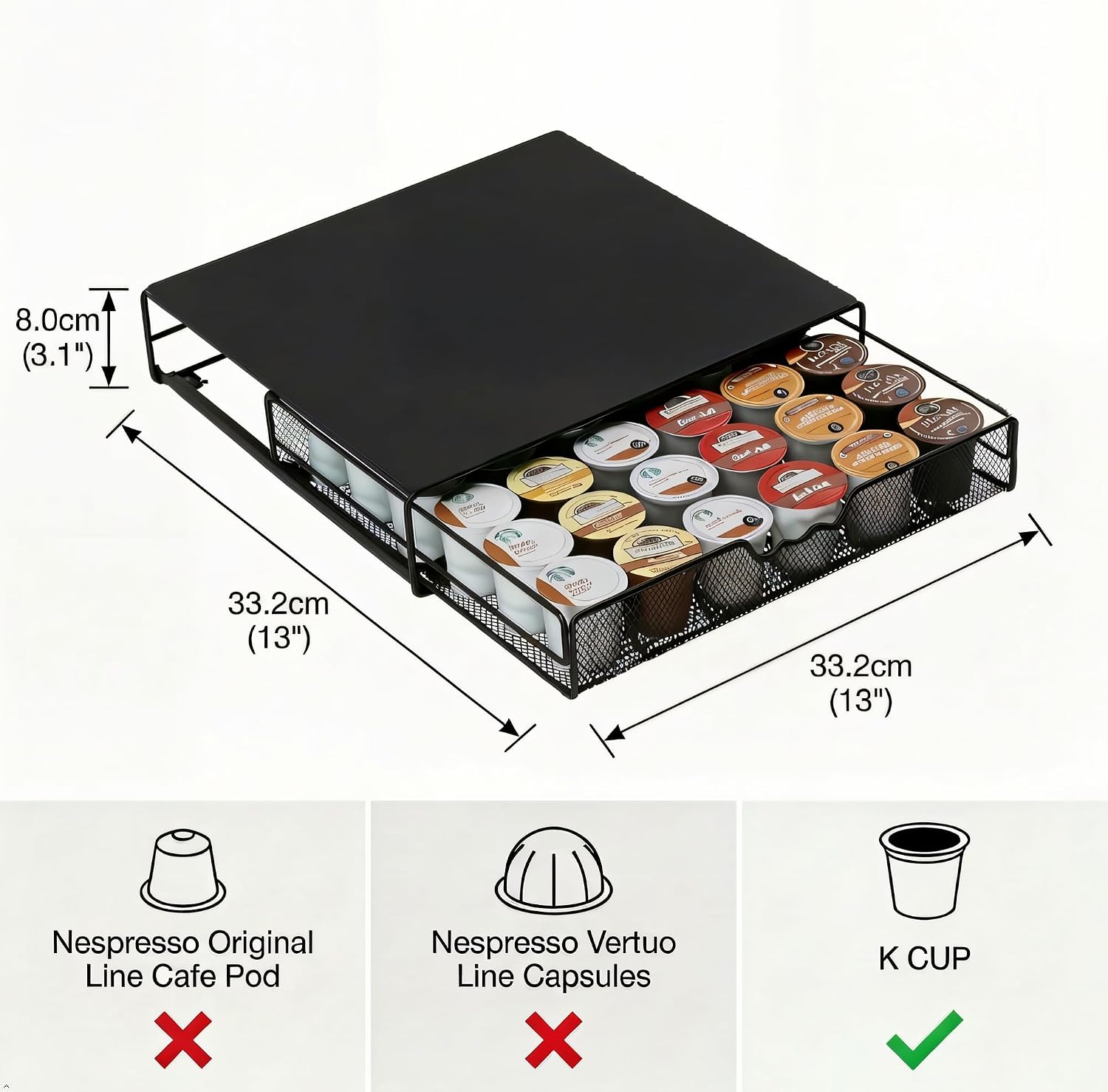 Detalle 2 de DecoBrothers K-Cup Holder for 36 Pods