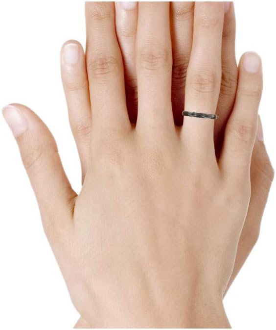Thumbnail 2 de Bague Anneau de Céramique Noire 3 mm – LES POULETTES BIJOUX