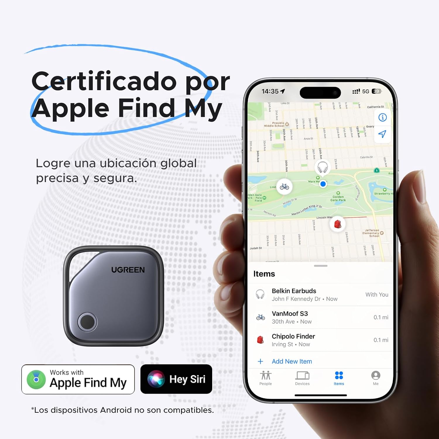 Detalle 2 de UGREEN FineTrack Smart Finder 12 meses