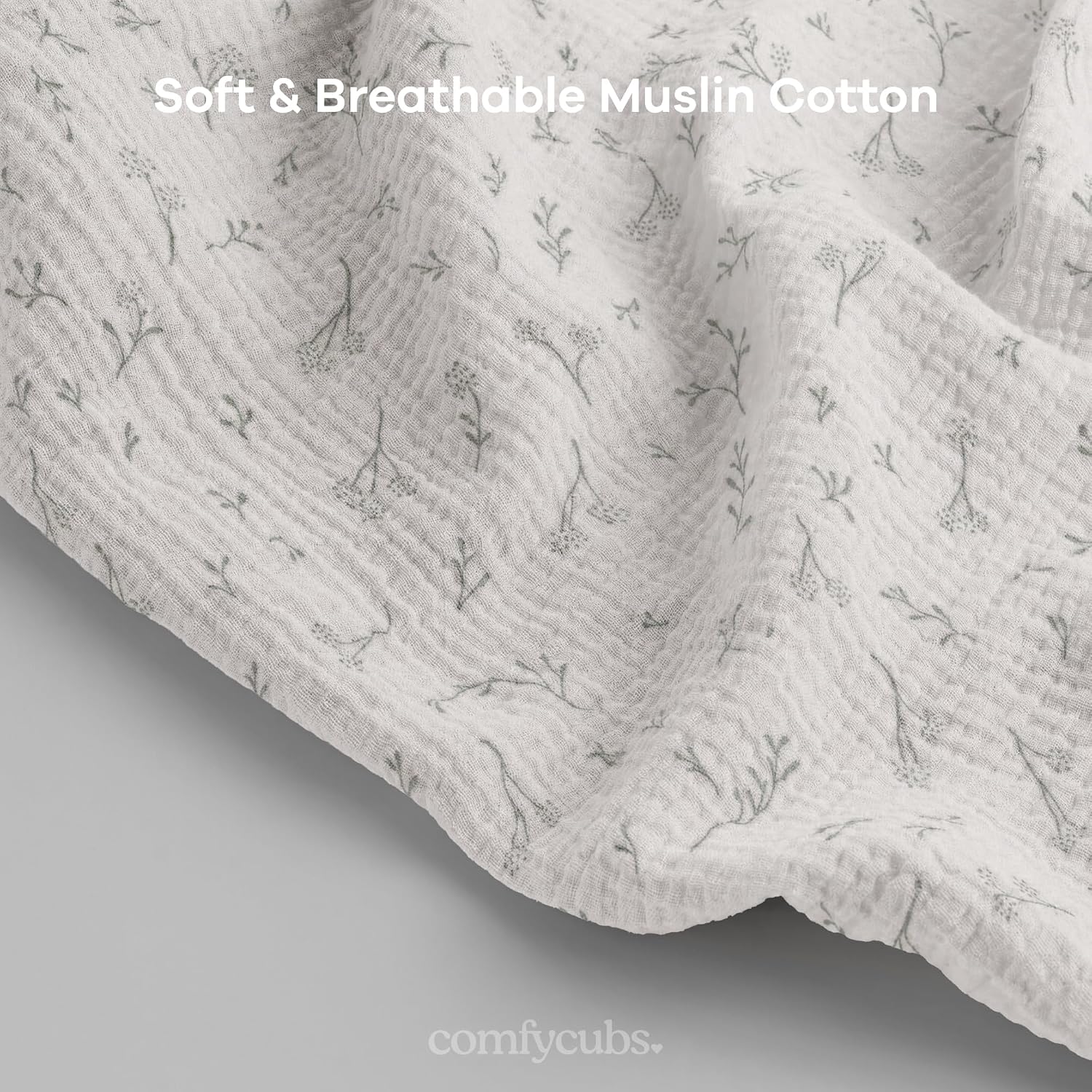 Thumbnail 3 de Comfy Cubs CC-421 Muslin Nursing Cover 2-Pack, 100% Cotton, Adjustable Neck Strap