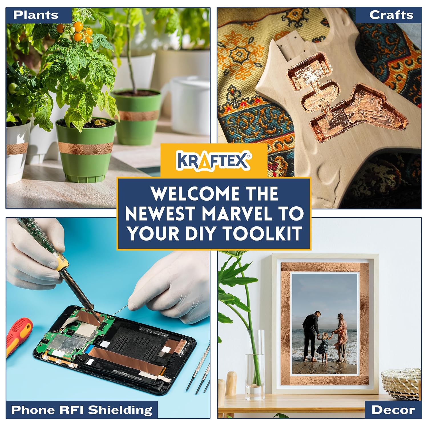Thumbnail 4 de Kraftex Copper Tape 1in x 66ft