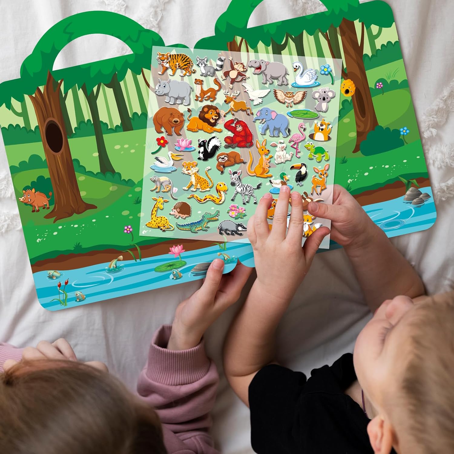 Thumbnail 3 de Elfew 6-Pack Reusable Sticker Book for Toddlers (3D Puffy Stickers)
