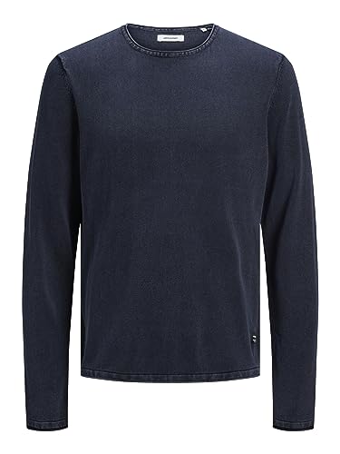 Jack & Jones Jjeleo Knit Crew Neck L azul marino 🎽