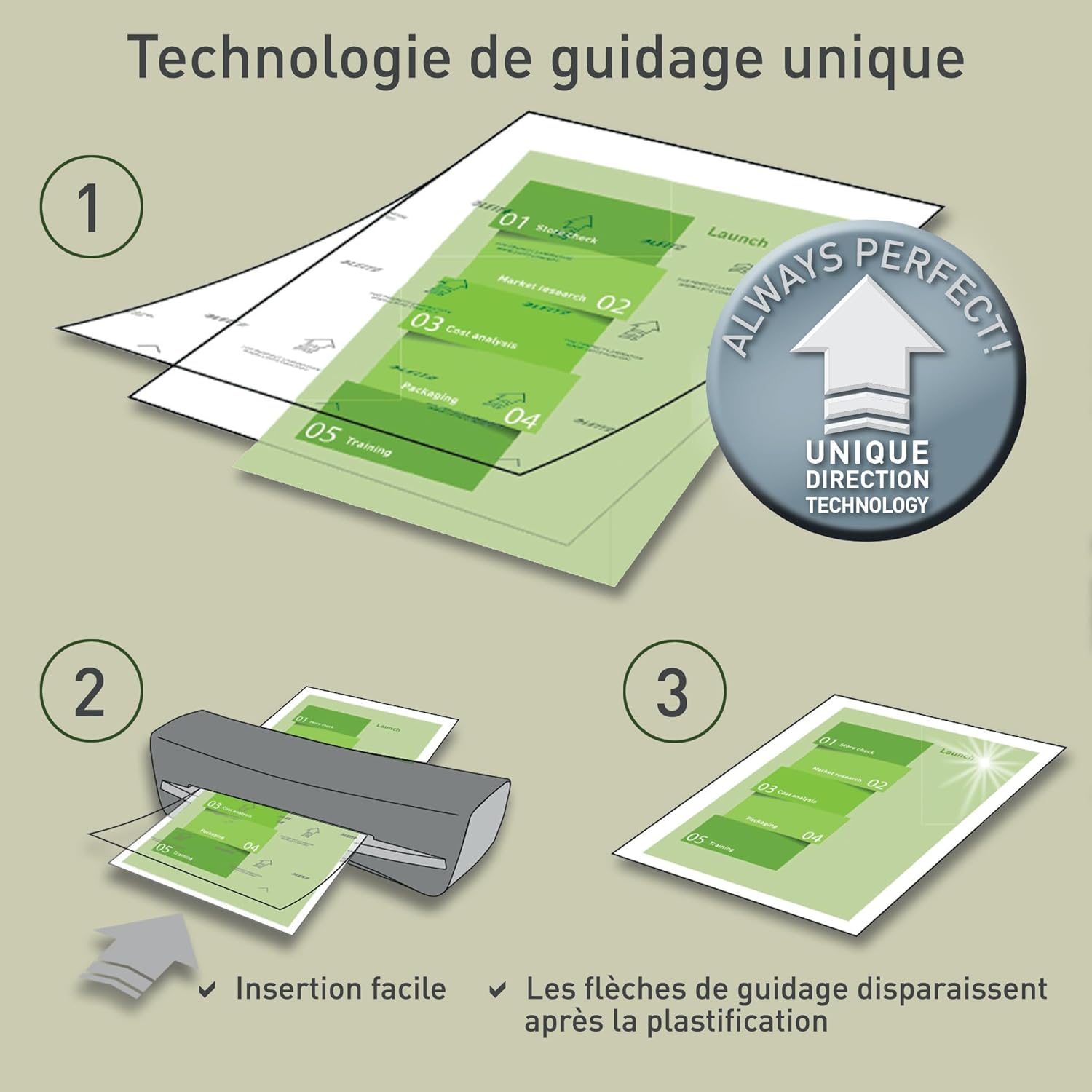 Thumbnail 3 de Leitz 74780000 pochettes de plastification A4 (80 microns), transparentes et brillantes — pack de 100