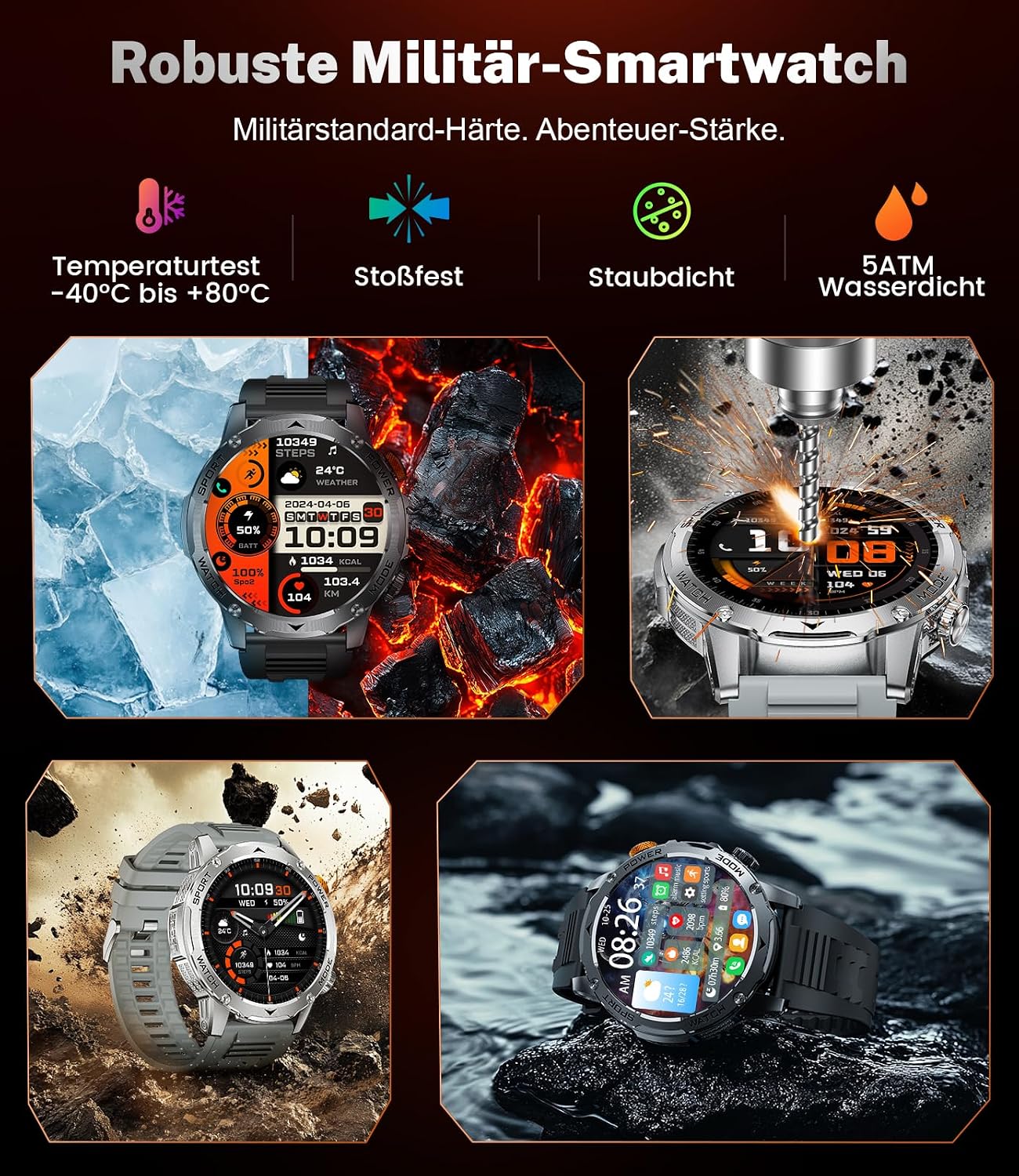 Detalle 2 de DREMAC 2025 Reloj Inteligente 1000 mAh