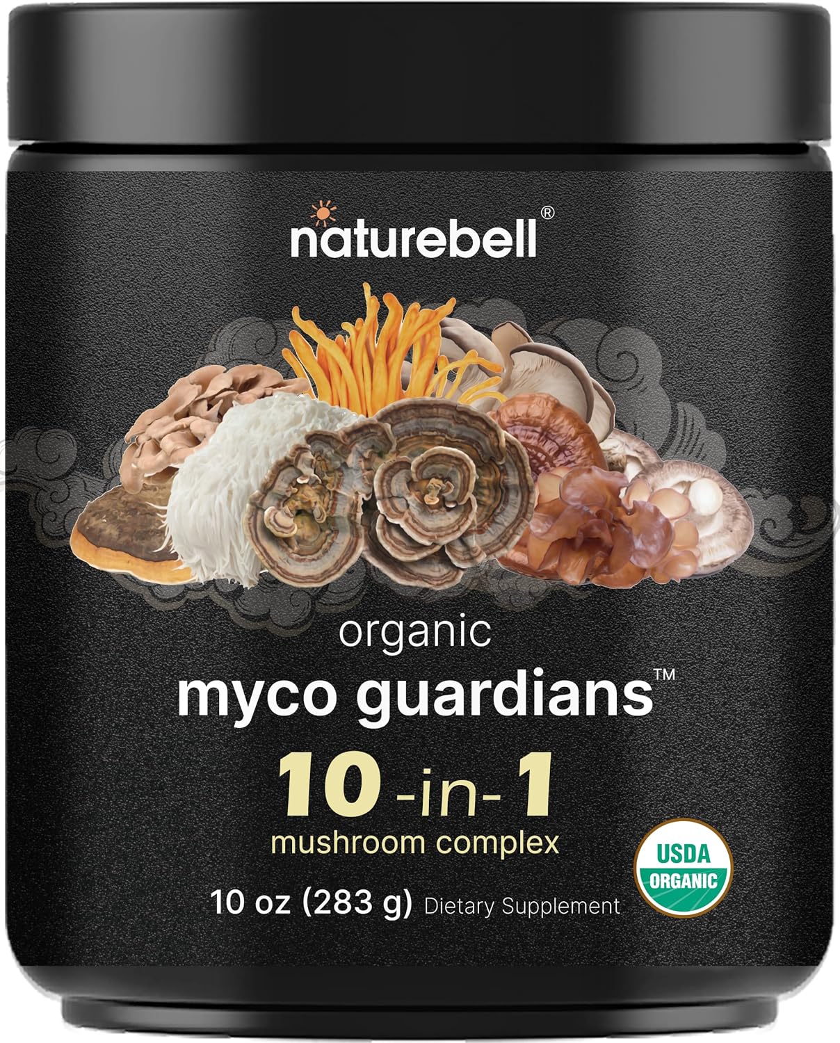 Detalle de NatureBell Mushroom Powder 10 oz