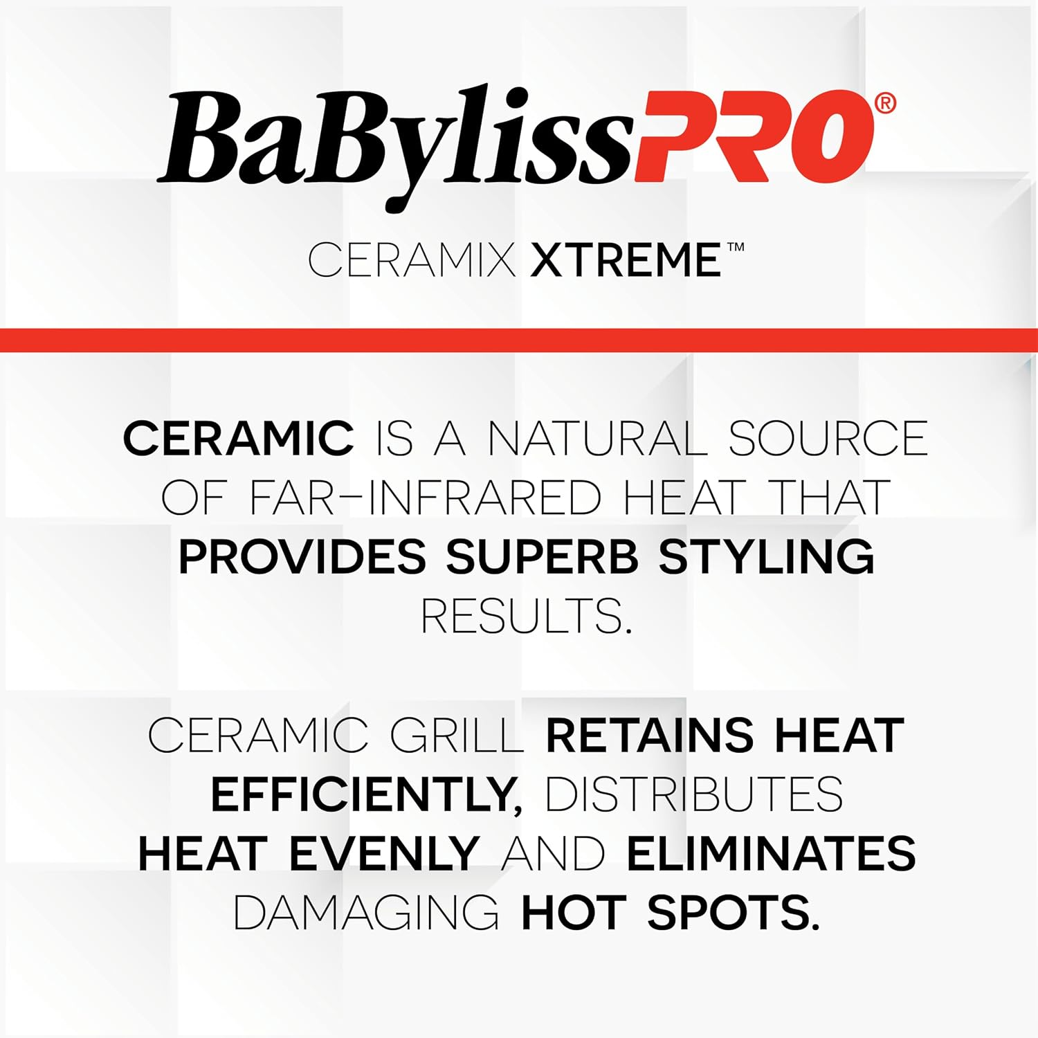 Detalle de BaBylissPRO BAB5572NC Ceramix Xtreme Ceramic Hair Dryer, Red